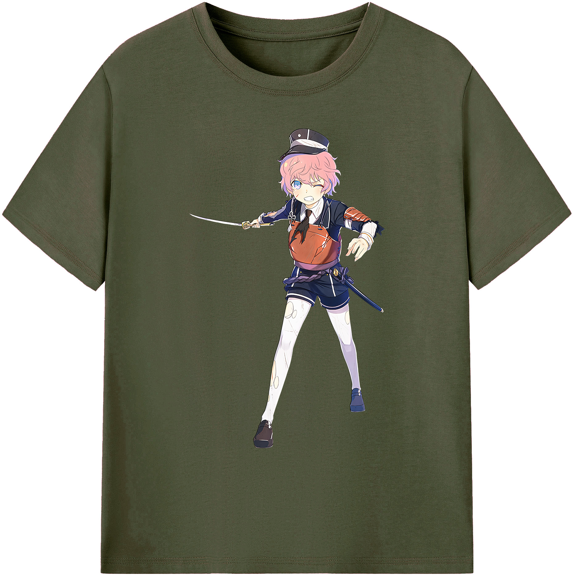 （画像用） 刀剣乱舞 Touken Ranbu 綿100％ メンズ半袖Tシャツ｜肌触りやわらか＆通気性